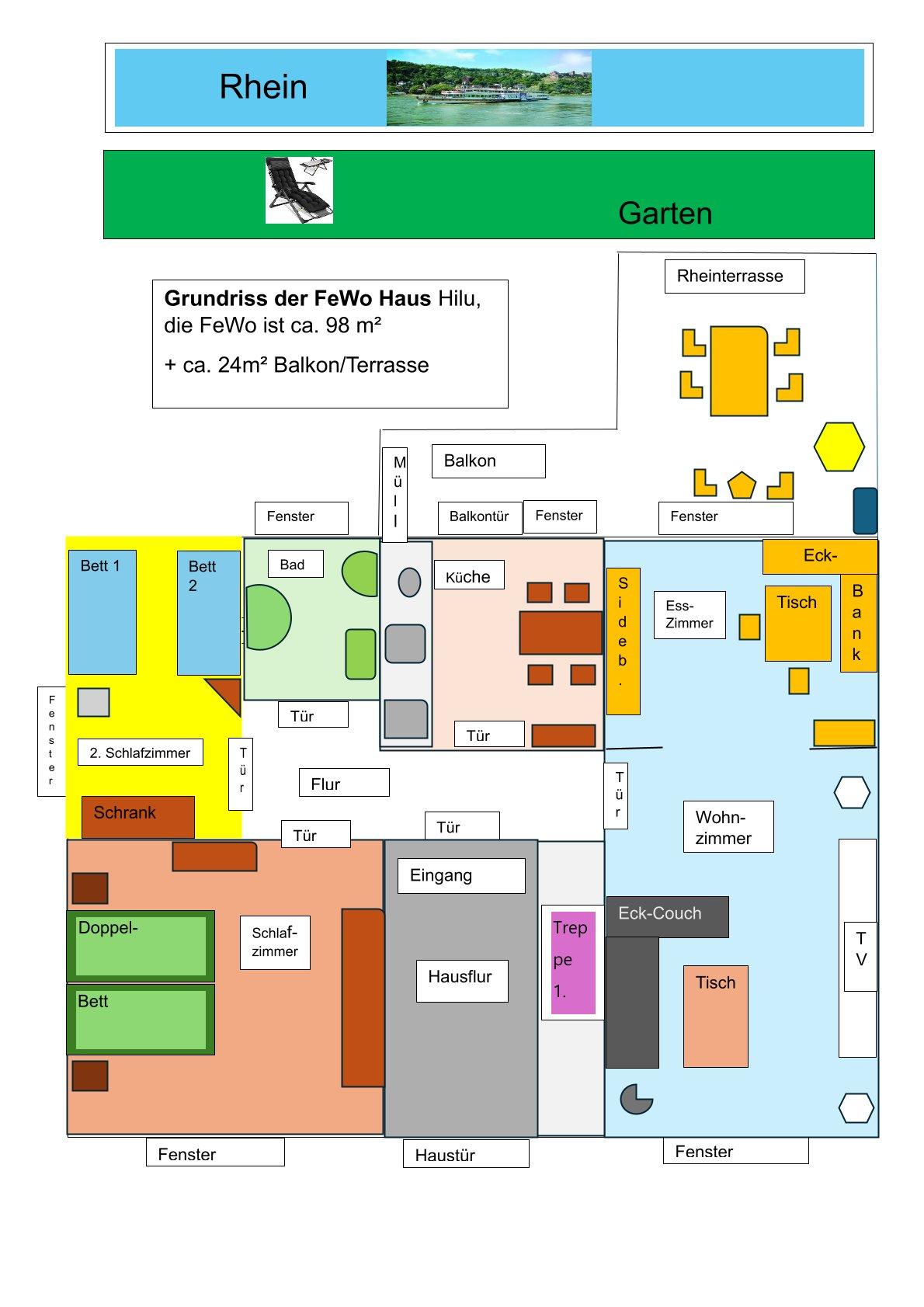 Foto: Grundriss Ferienwohnung Haus Hilu