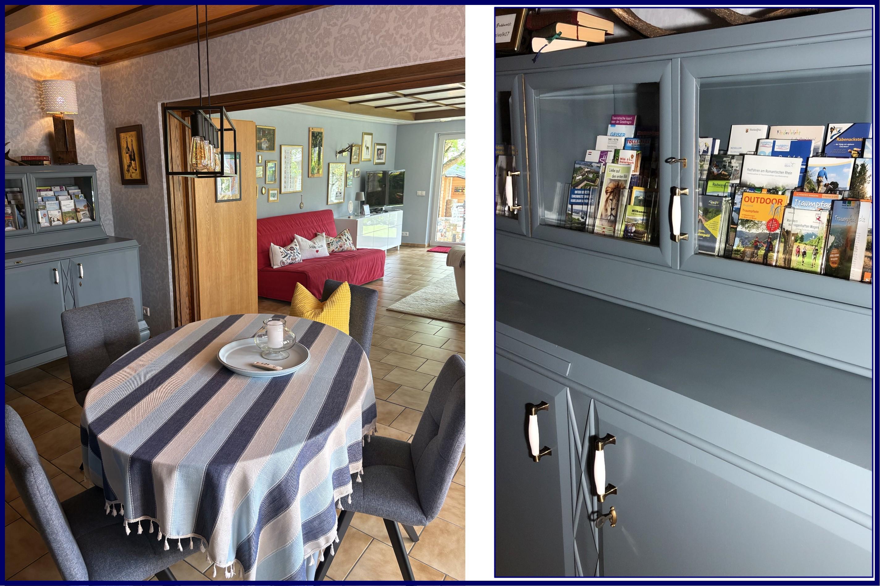 Foto: Kaminzimmer mit Blick ins Wohnzimmer