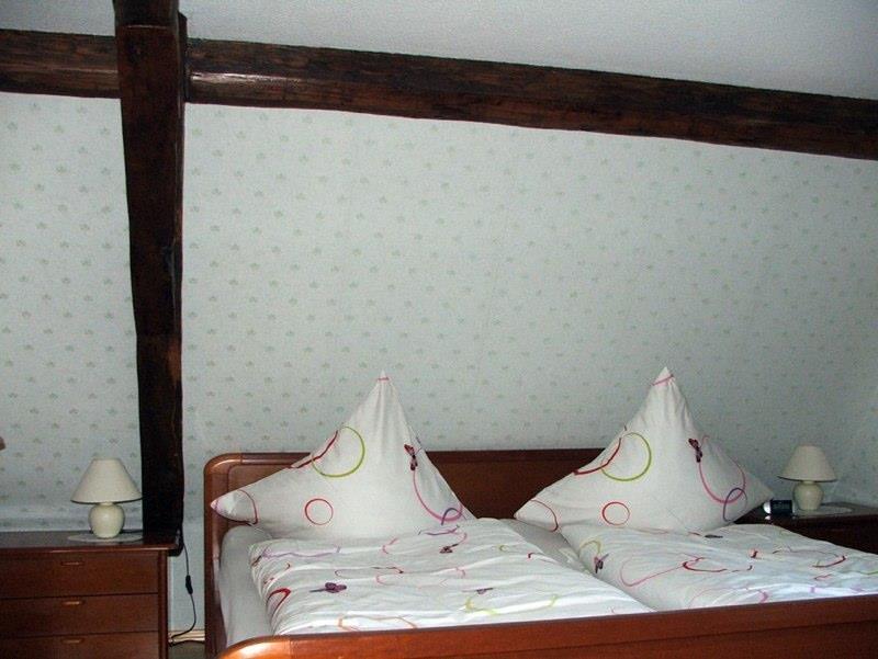 Foto: Schlafzimmer im Fachwerkhaus