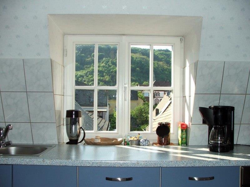 Foto: Blick zum Rhein aus der Küche